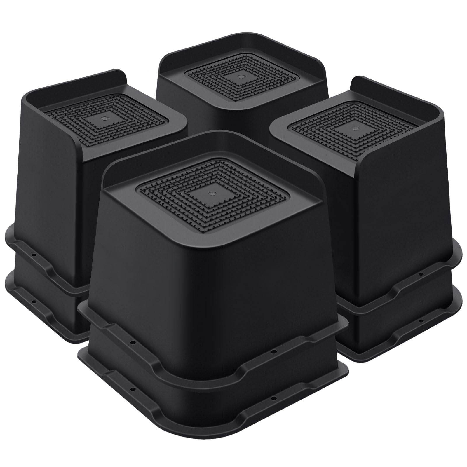 Annkut Bed Risers 4 Inch Heavy Duty, Furniture Risers For Bed Desk Table Sofa Couch,Oversized Bed Lifts Risers, Support Up To 50