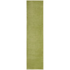 Nourison Essentials Solid Indoor/Outdoor Green 2'2' X 14 Area Rug, Easy Cleaning, Non Shedding, Bed Room, Living Room, Dining Room, Deck, Patio, Backyard (2X14)