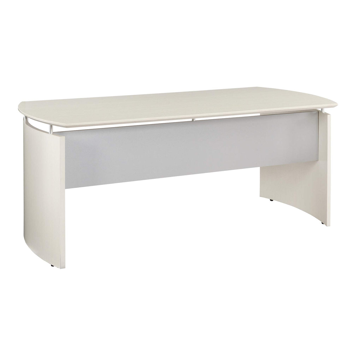 Mayline MND72TSS Medina Curved End Desk, 72&quot;W, Textured Sea Salt Laminate