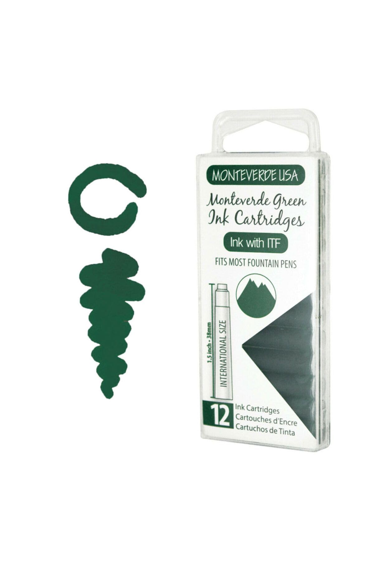 Monteverde Ink Cartridge (Standard Size), Monteverde Green