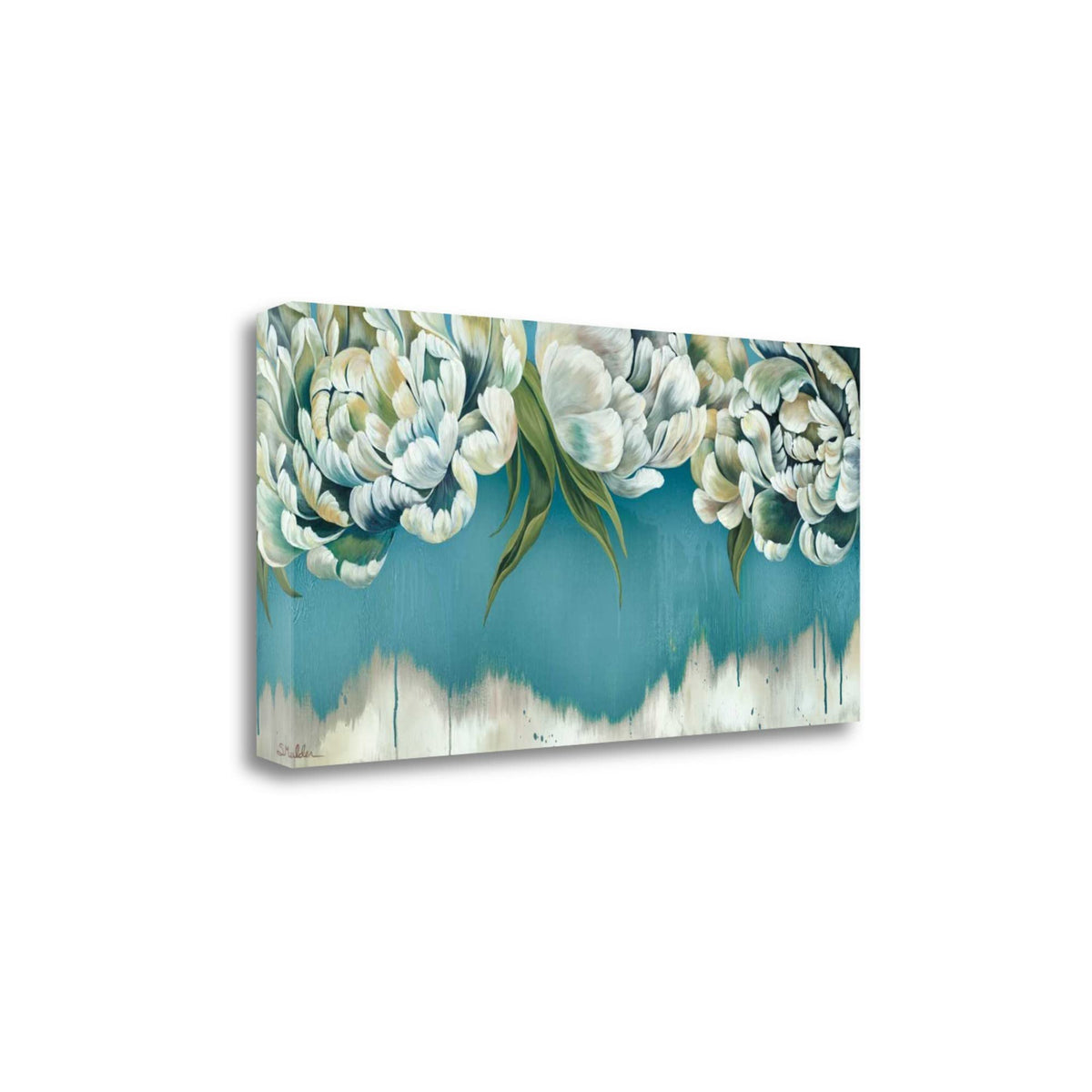 47' Gleam and Glow Pastel Blooms Giclee Wrap Canvas Wall Art