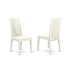 East West Furniture WEIP5-BMK-W 5 Piece Dining Set Includes a Rectangle Dining Table with Butterfly Leaf and 4 Kitchen Chairs, 42x60 Inch, Buttermilk & Cherry