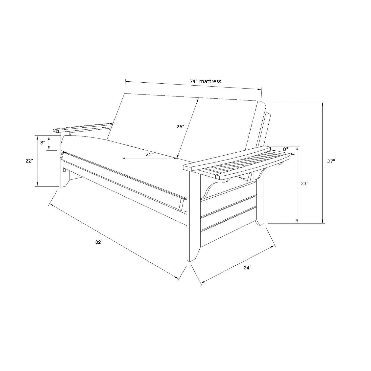 Kodiak Furniture Futon Set, Barbados