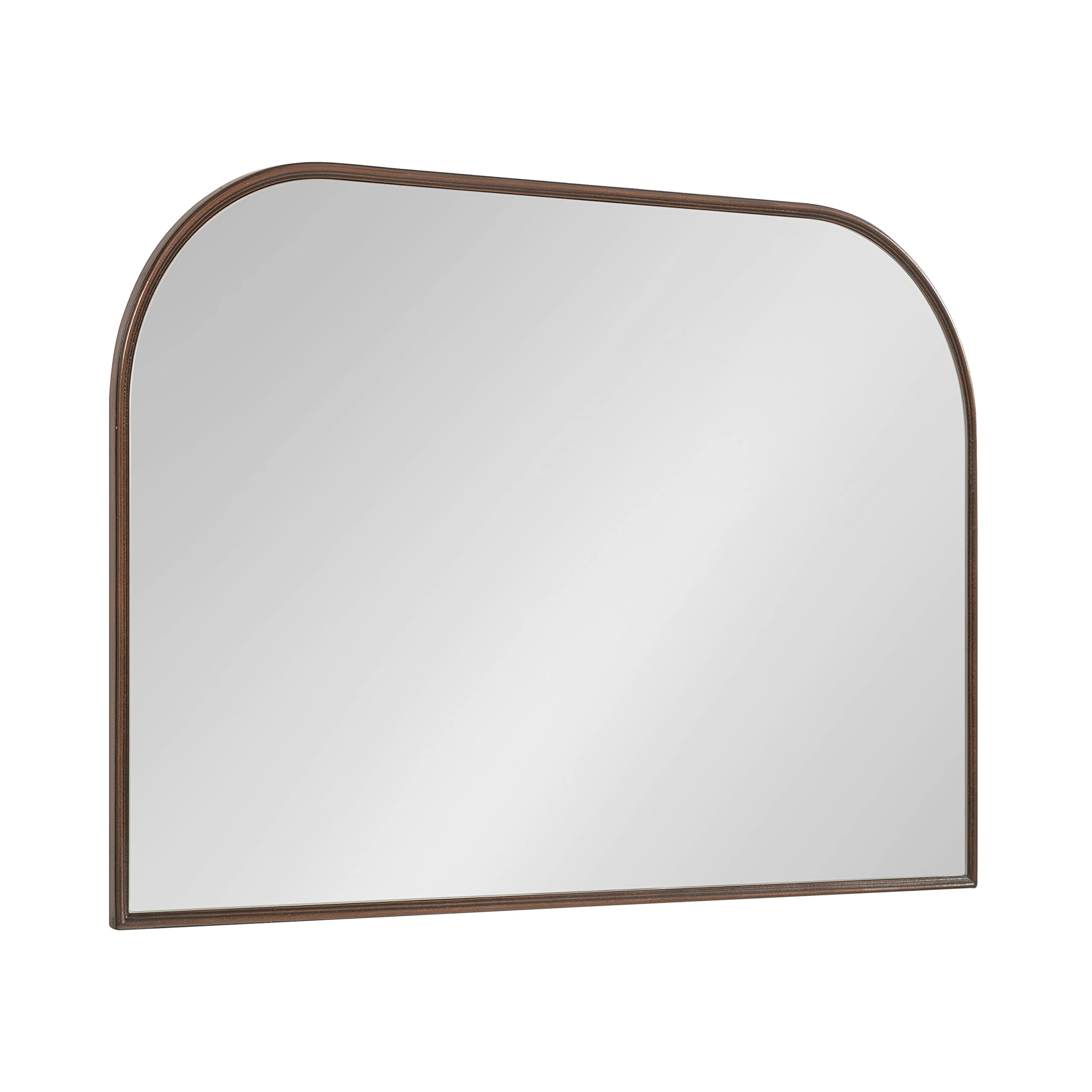 Kate and Laurel Caskill Modern Arched Wall Mirror, 36 x 24. Bronze, Decorative Wide Contemporary Mirror for Wall Decor with Arch