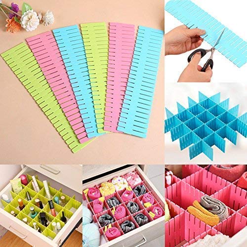 Moxstar Plastic Storage Grid Home & Kitchen Board Divider, Adjustable Drawer Organizer, Storage Drawers, Drawer Organizer, Drawe