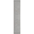 Nourison Essentials Indoor/Outdoor Silver Grey 2'2' X 20 Area Rug, Easy Cleaning, Non Shedding, Bed Room, Living Room, Dining Room, Backyard, Deck, Patio (2X20)