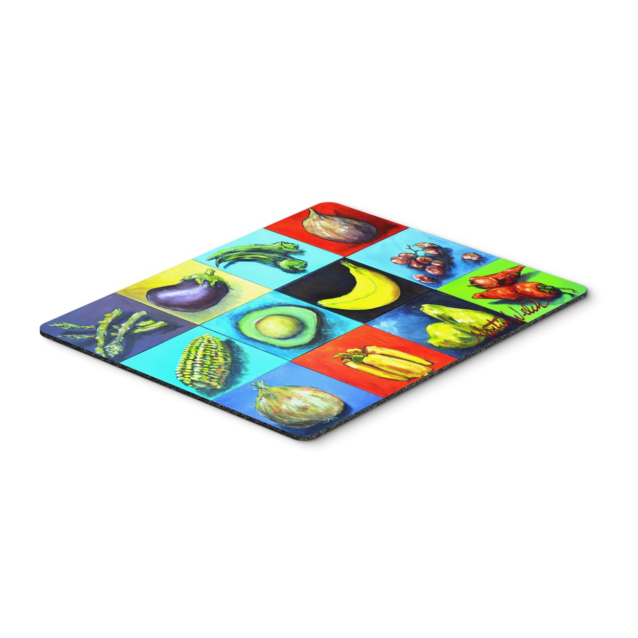 Caroline'S Treasures Mw1227Mp Mixed Fruits And Vegetables Mouse Pad, Hot Pad Or Trivet For Home Office Gaming Working Computers