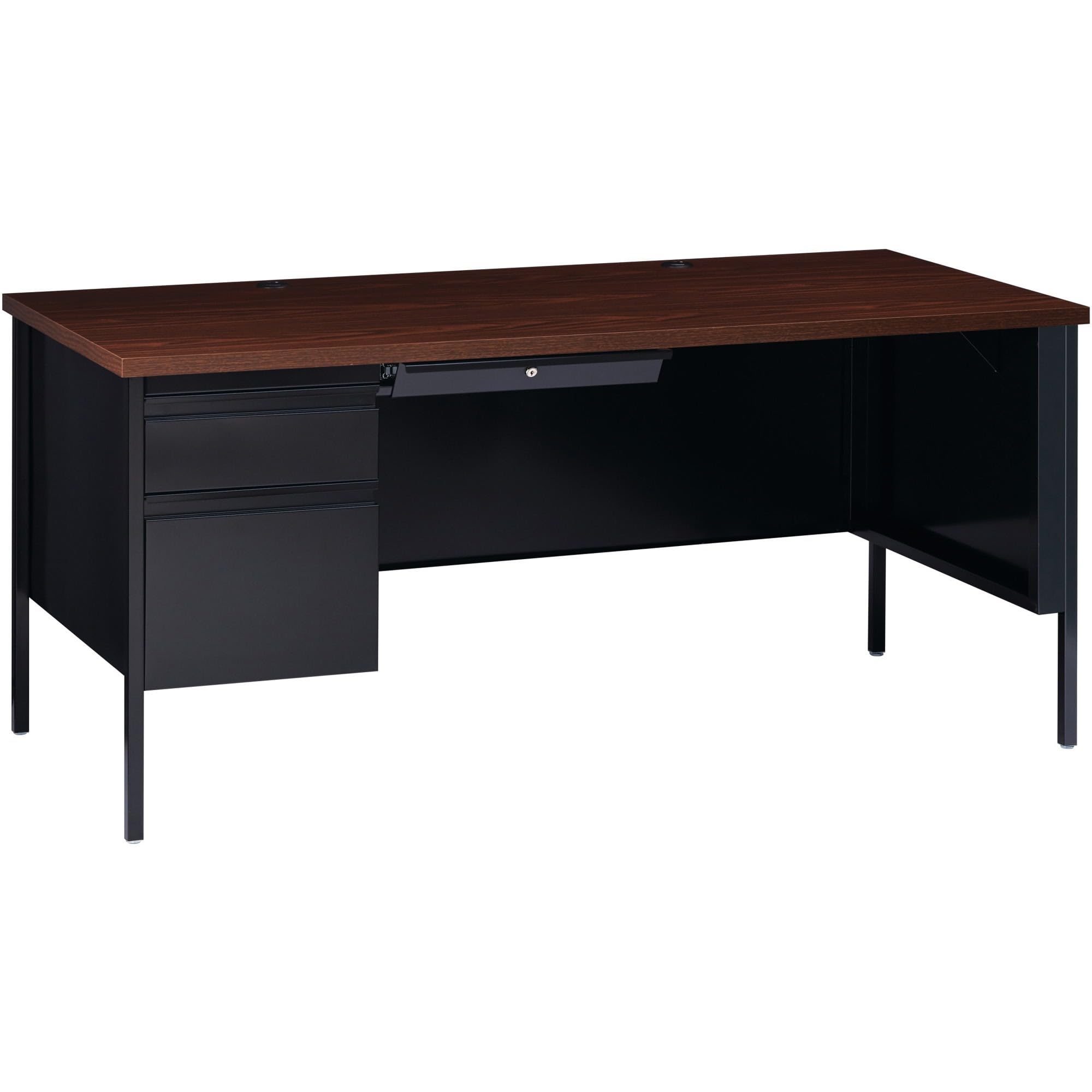Lorell Single Left Pedestal Desk
