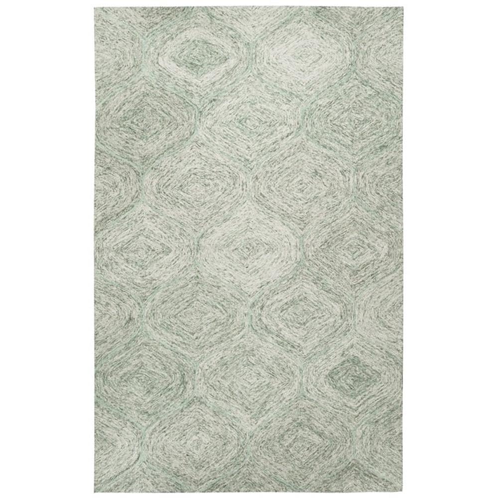 Rizzy Home Alora Decor London 3' X 5' Trellis Green/Gray/Rust/Blue Hand-Tufted Area Rug
