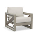 Addison Grace Home Decor Outdoor Arm, Rust-Resistant Aluminum Frame, UV-Treated Acrylic Fabric, Comfortable Seating, Contemporary Style Chair, Dining Table, Cherry