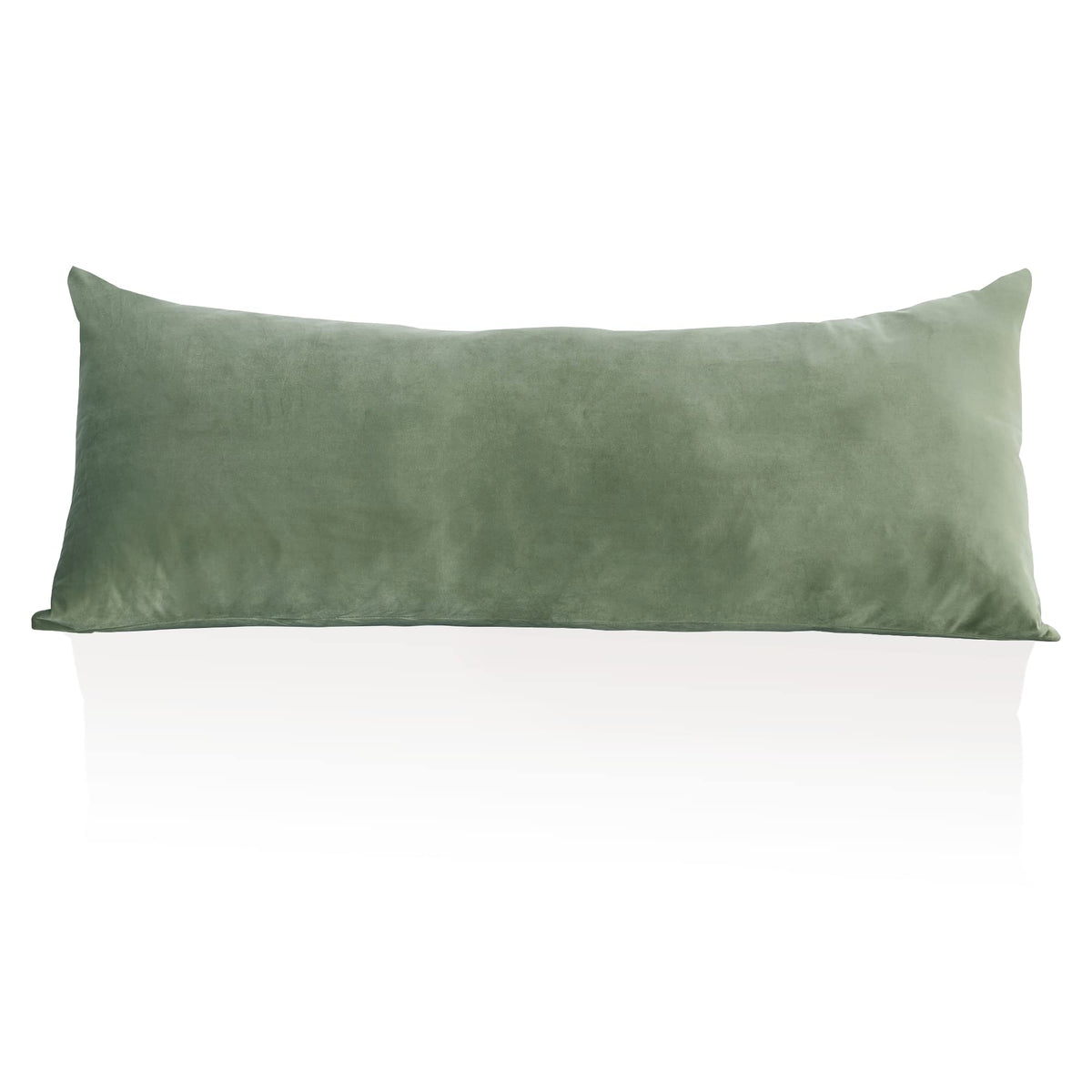 Stangh Sage Green Body Pillow Cover, 20 X 54 Velvet Pillow Covers Soft Body Pillow Protectors For Baby/Pregancy Bed Large Pillow