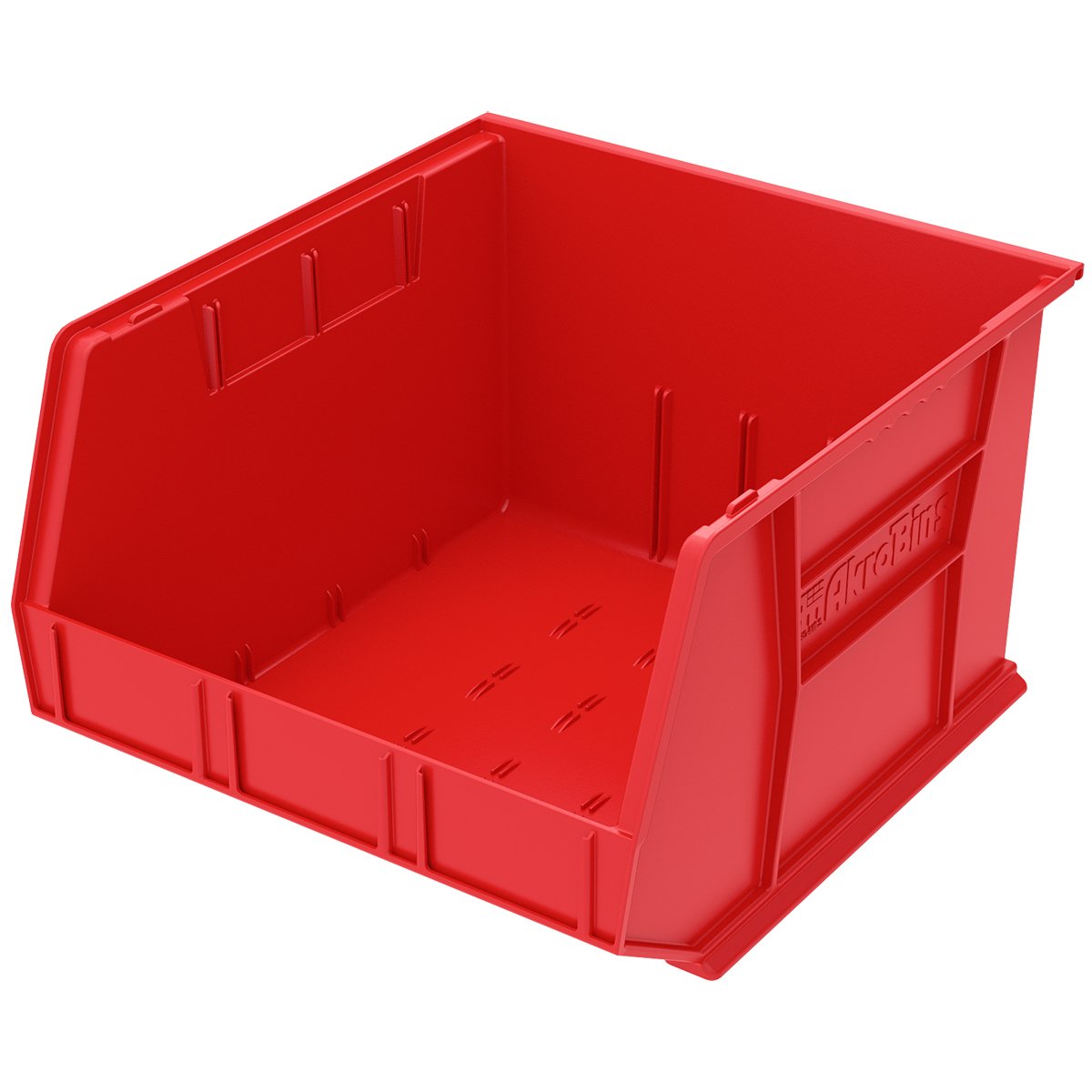 Akro-Mils 30270 AkroBins Plastic Hanging Stackable Storage Organizer Bin, 18-Inch x 16-Inch x 11-Inch, Red, 3-Pack