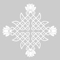VVWV Traditional Kolam Sticker for Wall Floor | Aesthetic Home Decor | Rangoli Sticker for Diwali Pongal Festival Decor (Rangoli