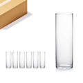 WGV Cylinder Vase Bulk, Diameter 5'', Height 16'', Clear Glass Floral Planter Container, Tall Centerpiece Arrangement for Weddin