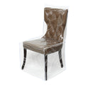 Zipcase 4 Packs Clear All Cover in Plastic Dinning Chair Covers - Heavy-Duty PVC Chair Protectors, 20D x 22W x 20H x 41H, Keep Y