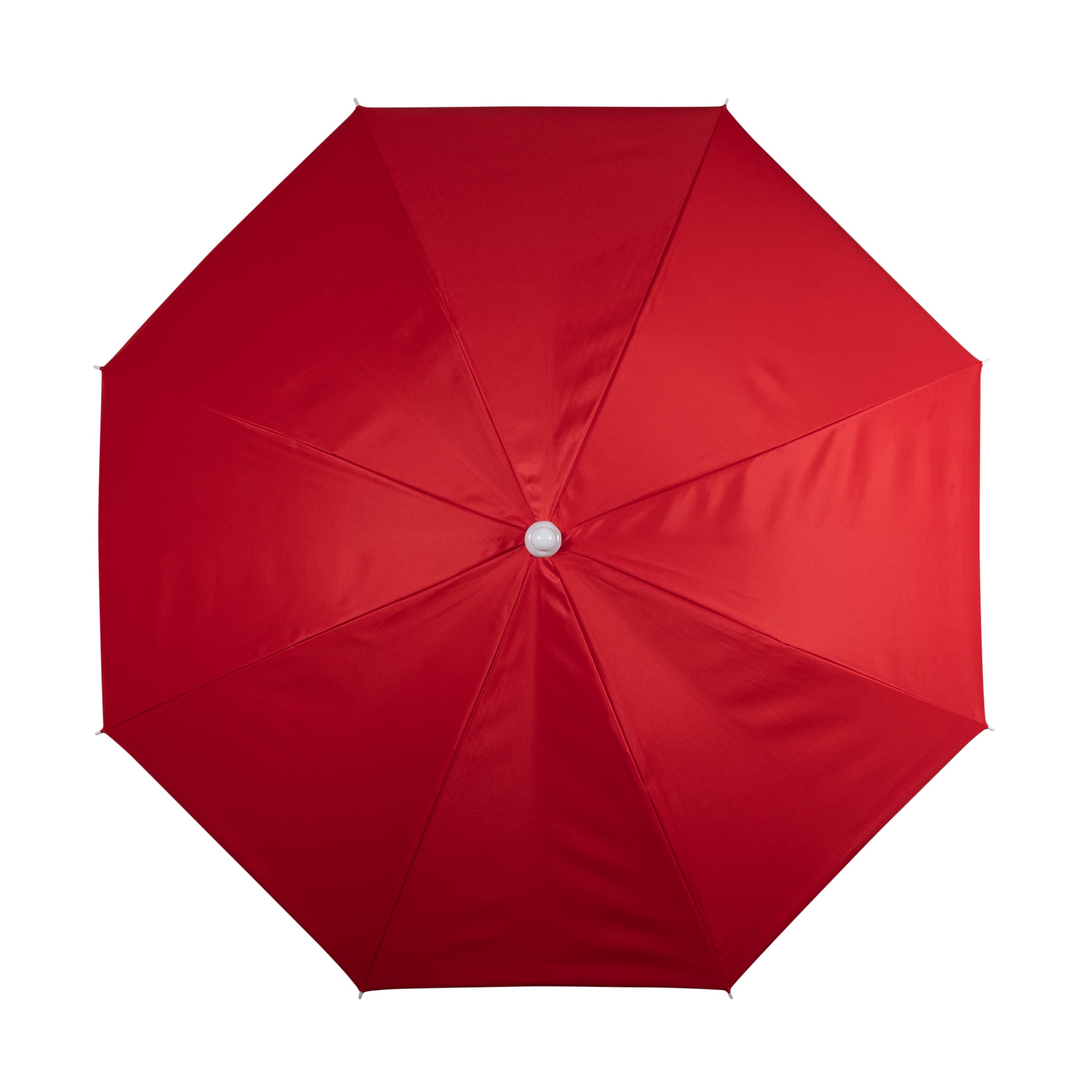 Oniva - A Picnic Time Brand Outdoor Canopy Sunshade Beach Umbrella 5.5' - Small Patio Umbrella - Beach Chair Umbrella, (Red)