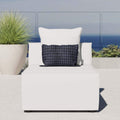 Modway Eei-4209-Whi Saybrook Patio Armless Chair In White 29.5 X 34.5 X 25.5