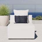 Modway Eei-4209-Whi Saybrook Patio Armless Chair In White 29.5 X 34.5 X 25.5