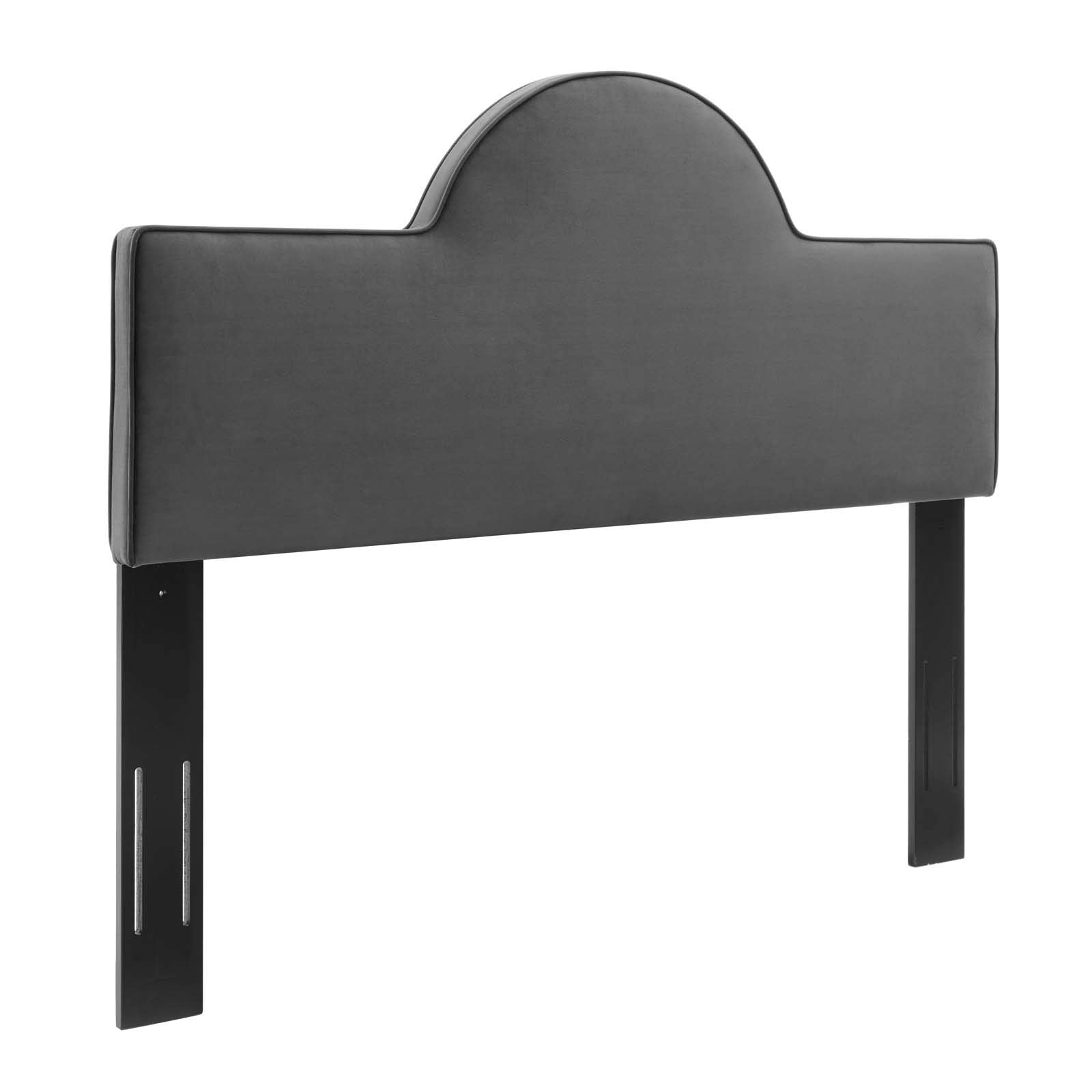 Modway Dawn Performance Velvet Headboard, King/Ca King, Charcoal
