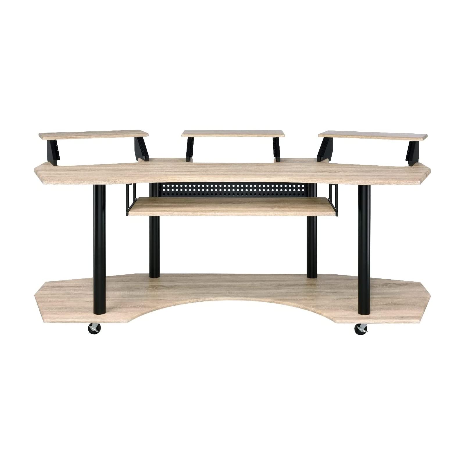 Acme Eleazar Wooden 4-Shelf Music Recording Studio Desk - Thumbnail 2