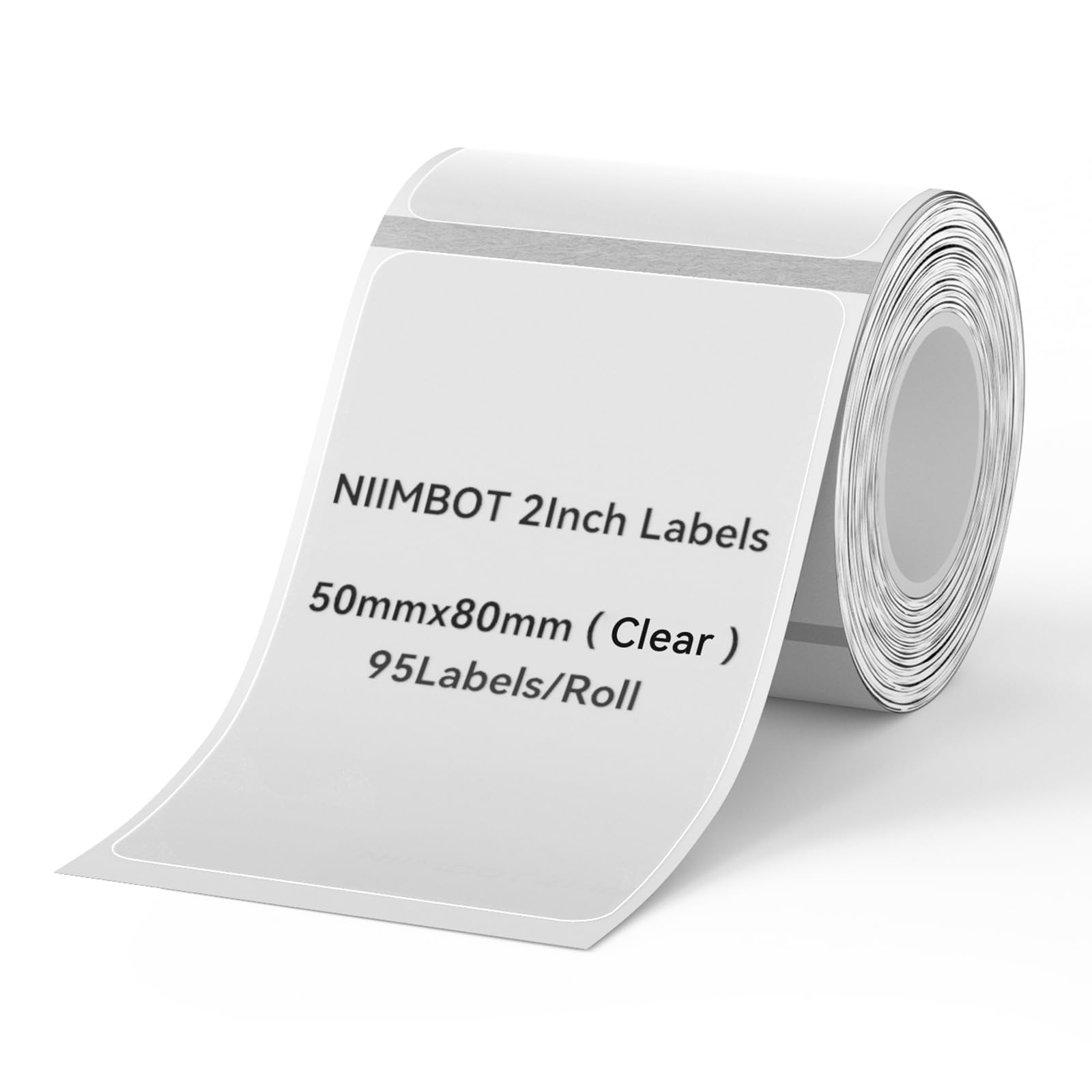 Niimbot Labels For B1/B21/B3S Label Maker, 50 X 80 Mm (1.97' X 3.15') 95 Tapes/Roll, Thermal Label Tape, Waterproof, Oil-Proof