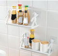 Wall Mounted Bathroom Organiser Shelf With Toothbrush Holder And Cup