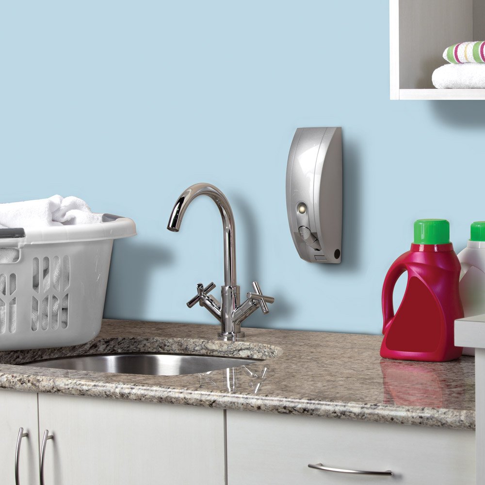 Better Living Products 81134 Curve 1-Chamber Soap And Shower Dispenser, Silver Gloss