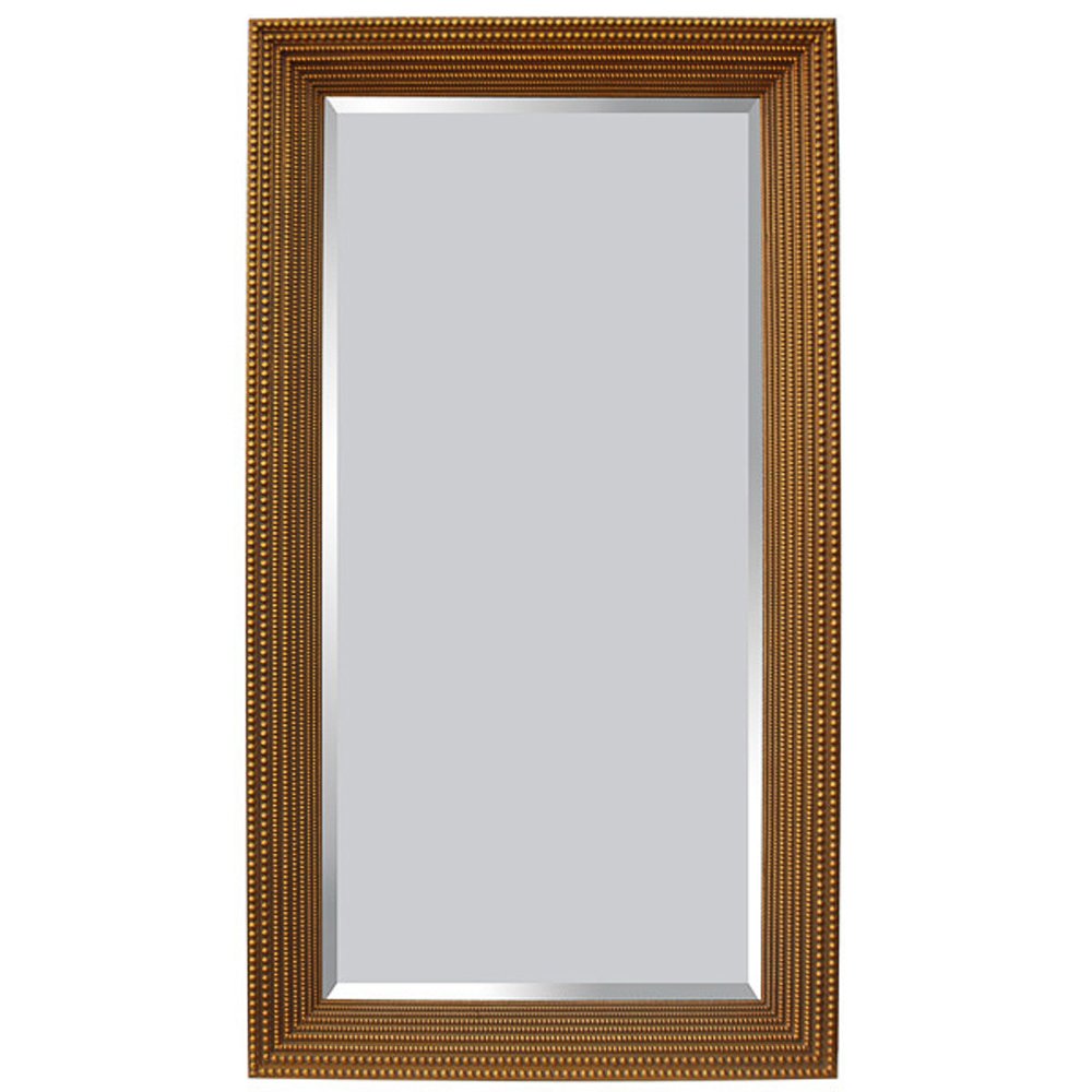 Timeless Reflections By Afd Home 11116594 Beaded Mirror, Gold Finish