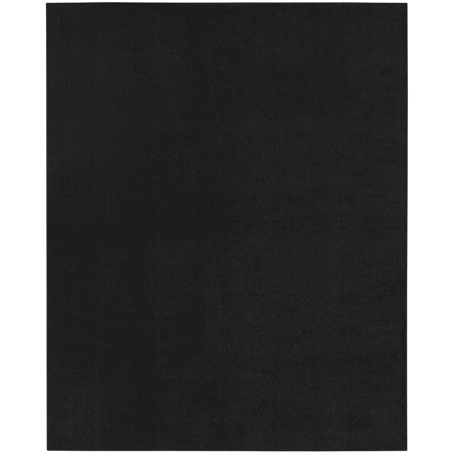 Nourison Essentials Indoor/Outdoor Black 7' X 10' Area Rug, Easy Cleaning, Non Shedding, Bed Room, Living Room, Dining Room, Bac