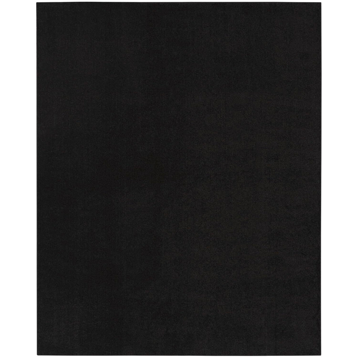 Nourison Essentials Indoor/Outdoor Black 8' X 11' Area Rug, Easy Cleaning, Non Shedding, Bed Room, Living Room, Dining Room, Bac