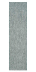 SAFAVIEH Courtyard Collection 23 x 14 Aqua/Grey CY8521 Indoor/ Outdoor Patio Backyard Mudroom Runner Rug