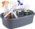 BLURISM Bathroom Storage Basket with Handles | Cleaning Caddy | Plastic Shower Storage | Shelf Organisers Basket | Multipurpose