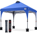 ABCCANOPY Outdoor Pop up Canopy Tent, 8x8 Instant Portable Canopy for Camping, Beach, Backyard, Sapphire Blue
