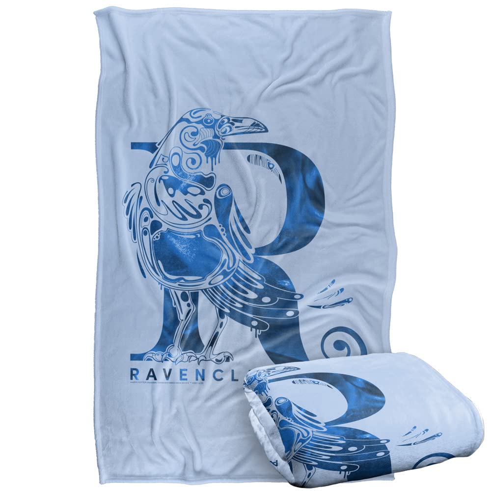 Harry Potter Ravenclaw R Logo Silky Touch Super Soft Throw Blanket 36' X 58',Ravenclaw R Logo
