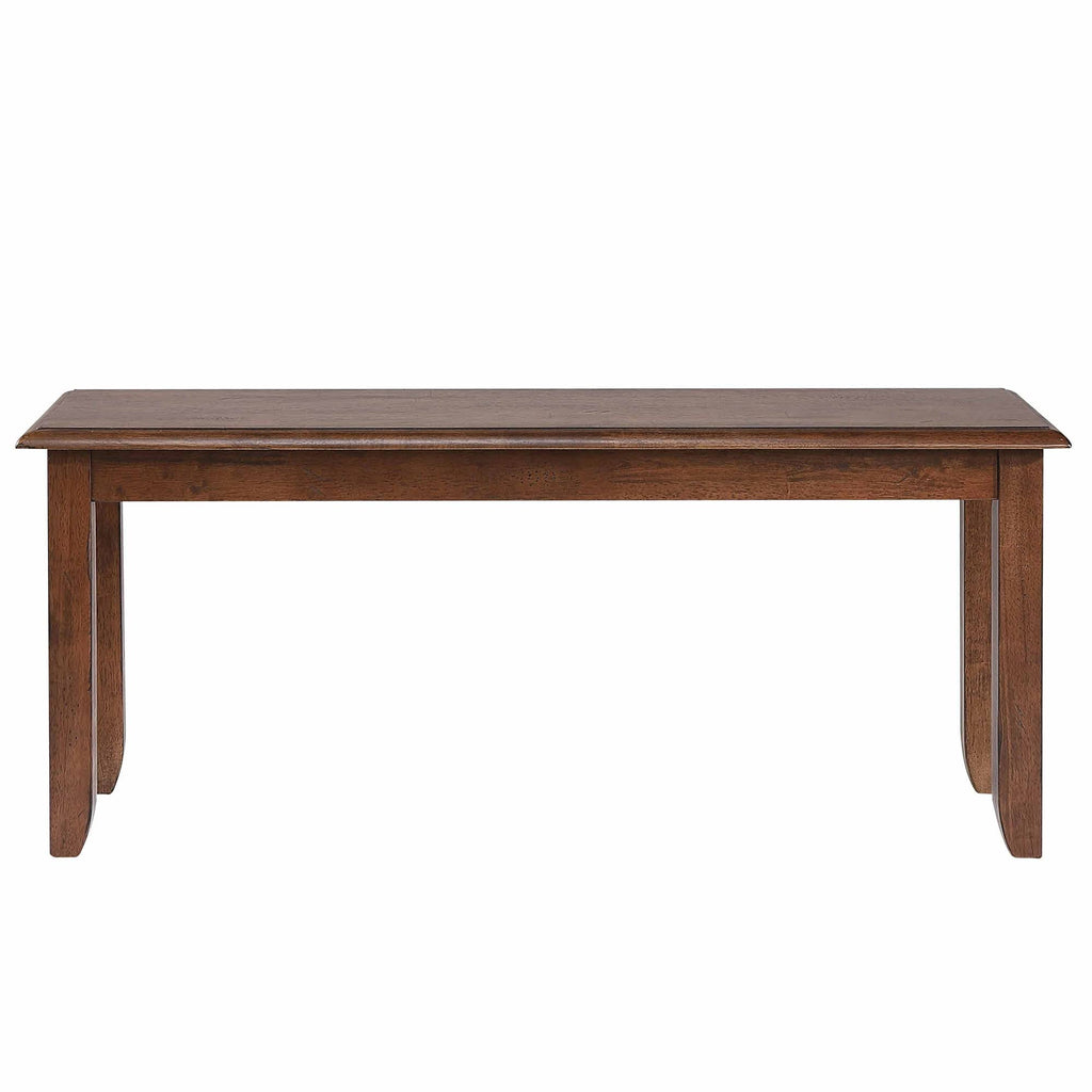Sunset Trading Brook 42" Amish Brown | Solid Wood Dining Bench