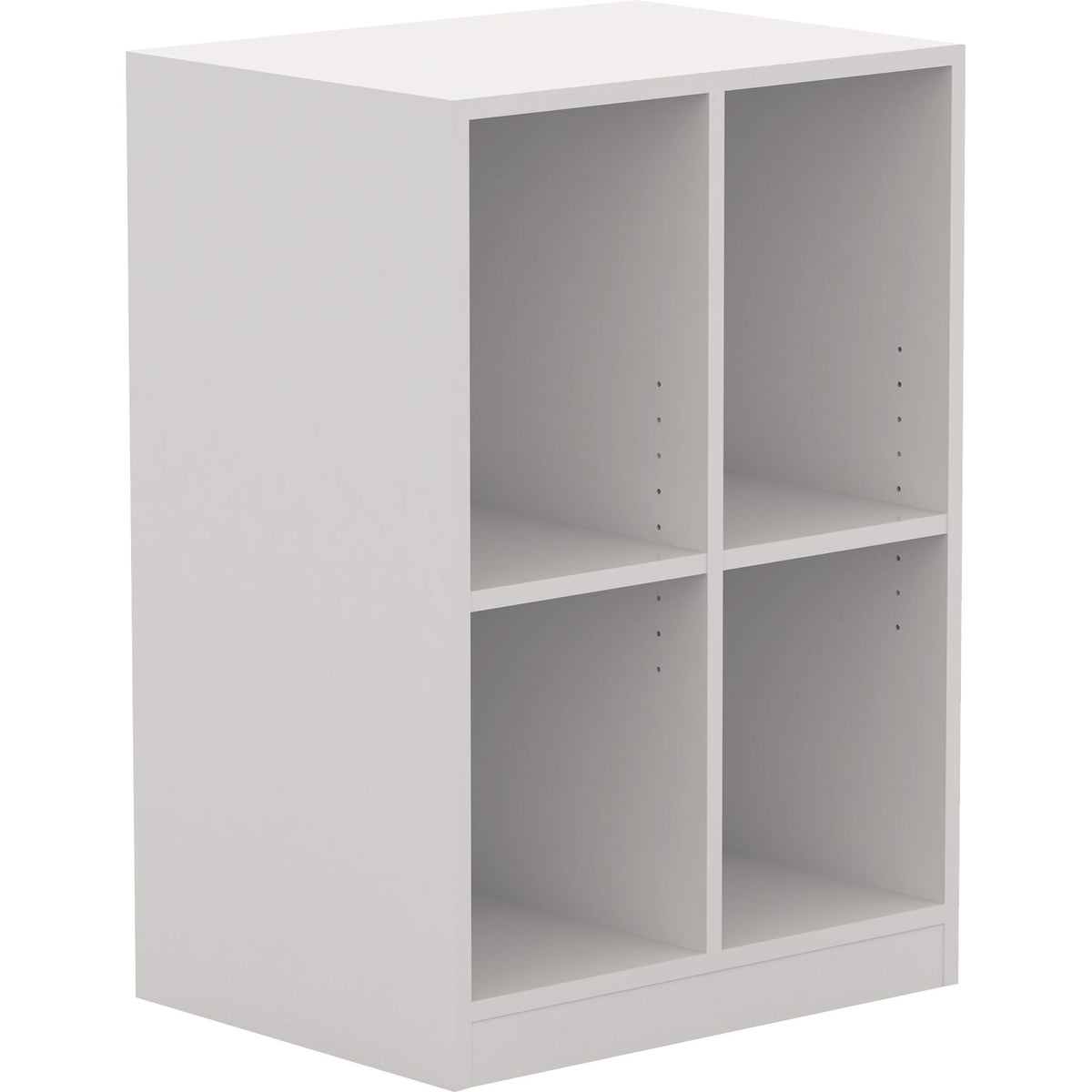 LLR42401 - Lorell White Double Cubby/Locker Storage Base