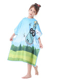 Athaelay Dinosaur Towel Poncho for Kids Child Boys Girls Hooded Bath Beach Towel Pool Swim Cover-ups for Age 3 to 10 Years with 