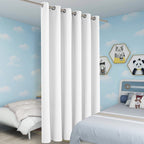 Bonzer Room Divider Curtain Screen Partitions Total Privacy Wall Wide Blackout Curtains For Shared Room, 96L X 70W Inch (8L X 5.