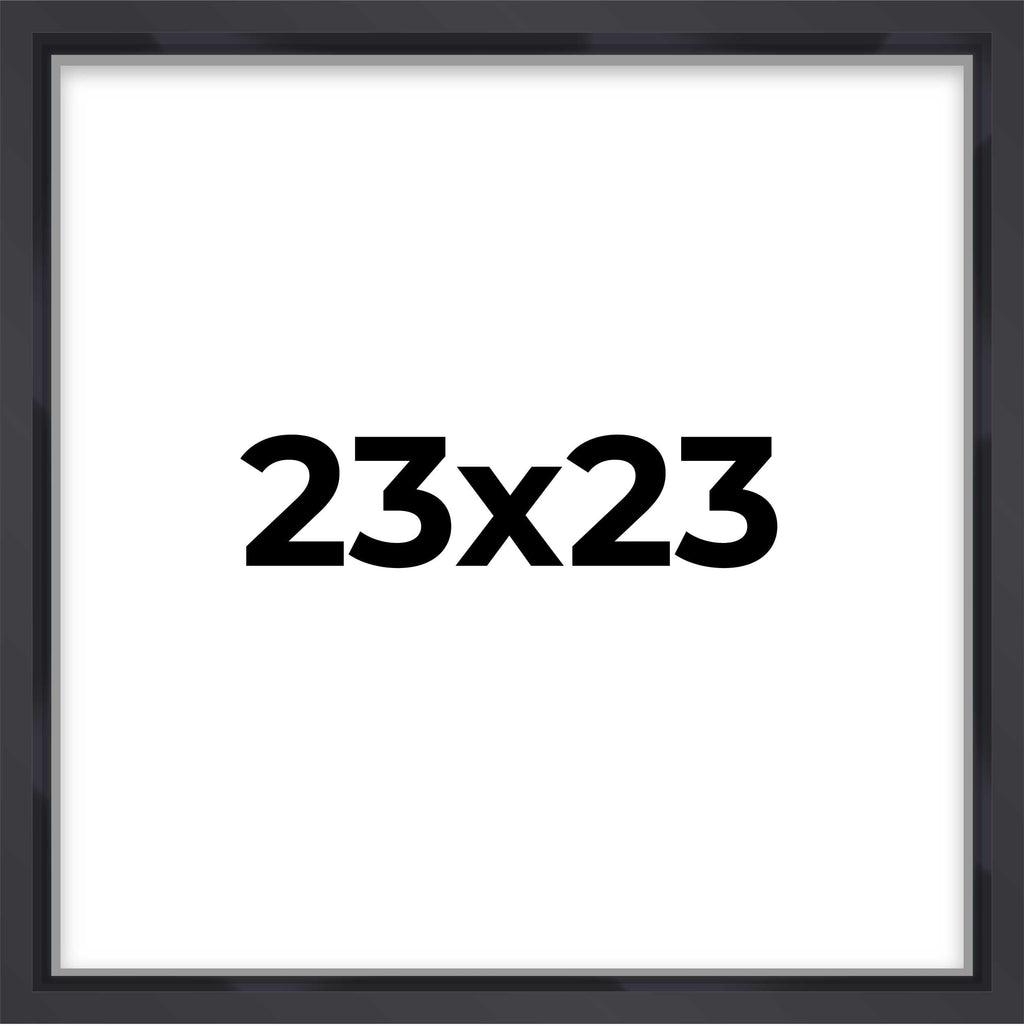 23x23 Shadow Box Frame Contemporary Black Finish | 1'' Depth of Usable Space| Interior Size 23x23 Inches| UV Resistant Acrylic, 
