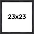23x23 Shadow Box Frame Contemporary Black Finish | 1'' Depth of Usable Space| Interior Size 23x23 Inches| UV Resistant Acrylic, 