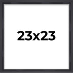 23x23 Shadow Box Frame Contemporary Black Finish | 1'' Depth of Usable Space| Interior Size 23x23 Inches| UV Resistant Acrylic, 