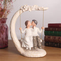 Carchistan Hand Painted Couple Sculptures Lover Statues, Romantic Husband and Wife Kissing Figurines Couple Statues in Love Wedd