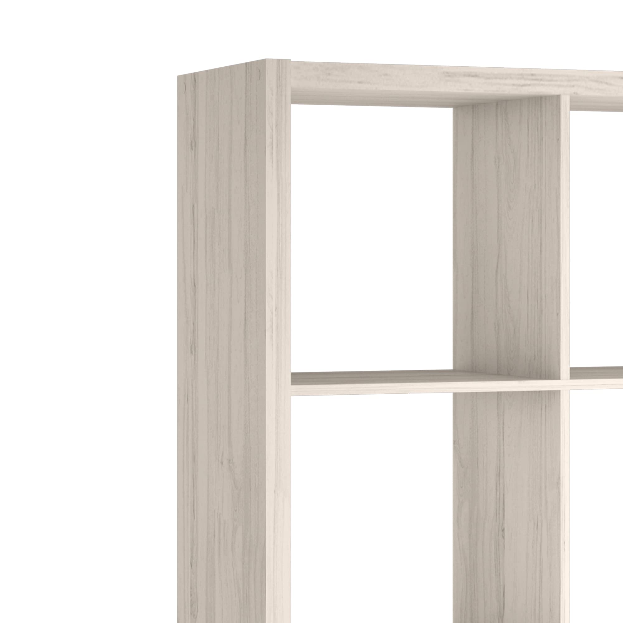 Closetmaid 4584 Decorative Open Back 8-Cube Storage Organizer, Bleached Walnut