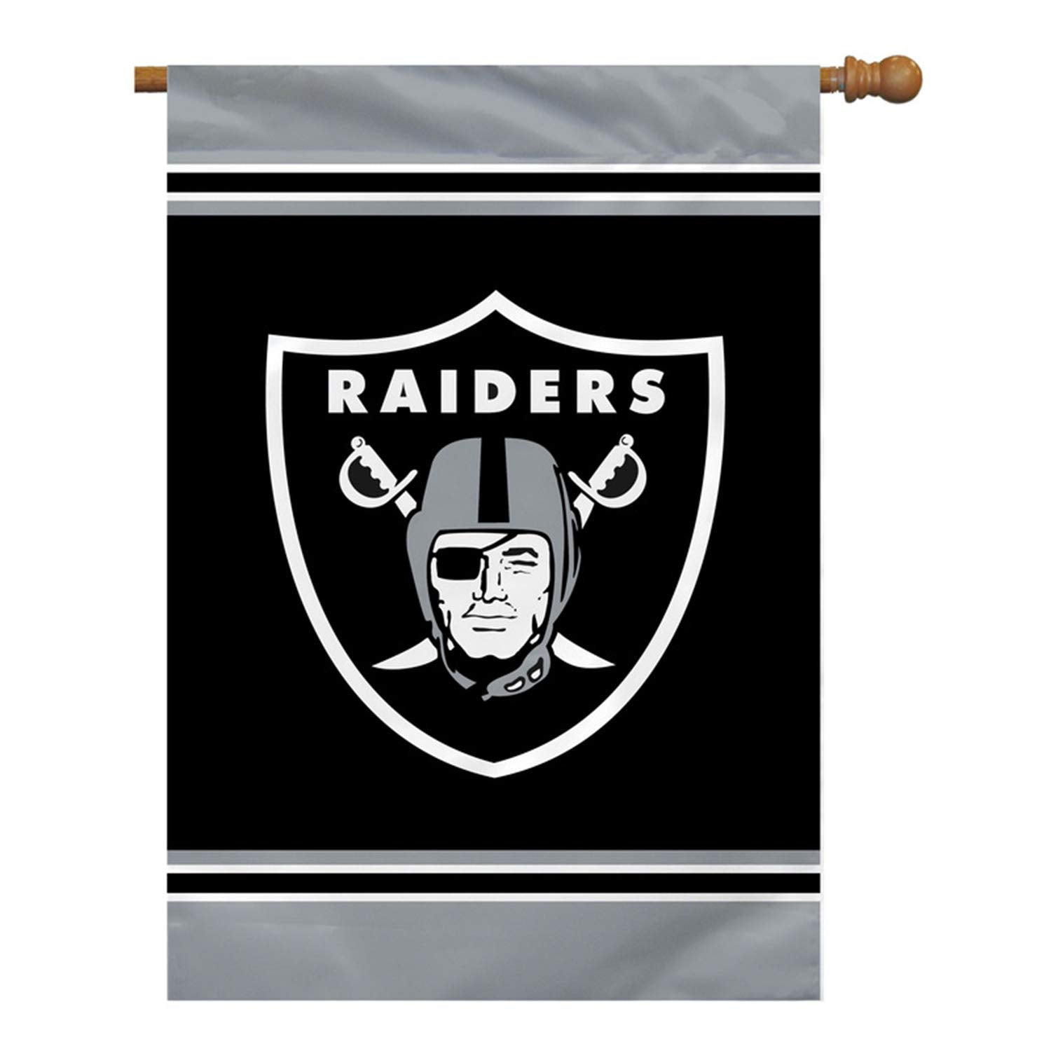 NFL Oakland Raiders 1 Sided House Banner, 28 x 40/Team Color