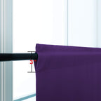 Koufall Dark Purple Curtains For Bathroom Window,Small Curtains For Kitchen,Royal Purple,30 Inch Length