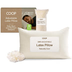 Coop Home Goods Adjustable Latex Pillow King, With Talalay Latex & Microfiber Fill, Best Pillows For Sleeping, Naturally Cooling