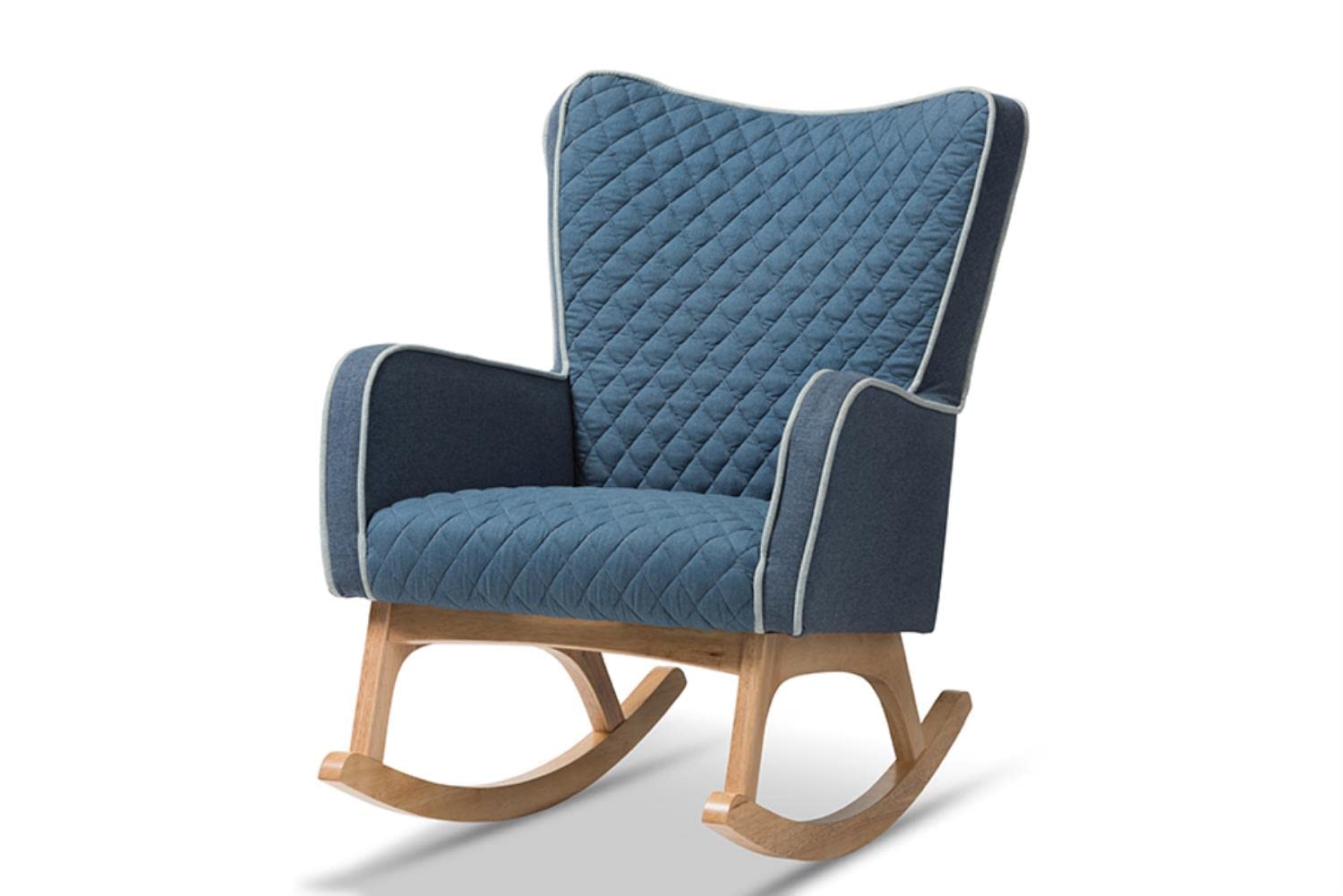 Baxton Studio Zoelle Rocking Chair - Thumbnail 4