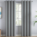 haus & kinder Blackout Curtains 7 feet Long, Door Curtains 7 Feet Set of 2, Blackout Curtain,100% Room Darkening Door Curtain (A