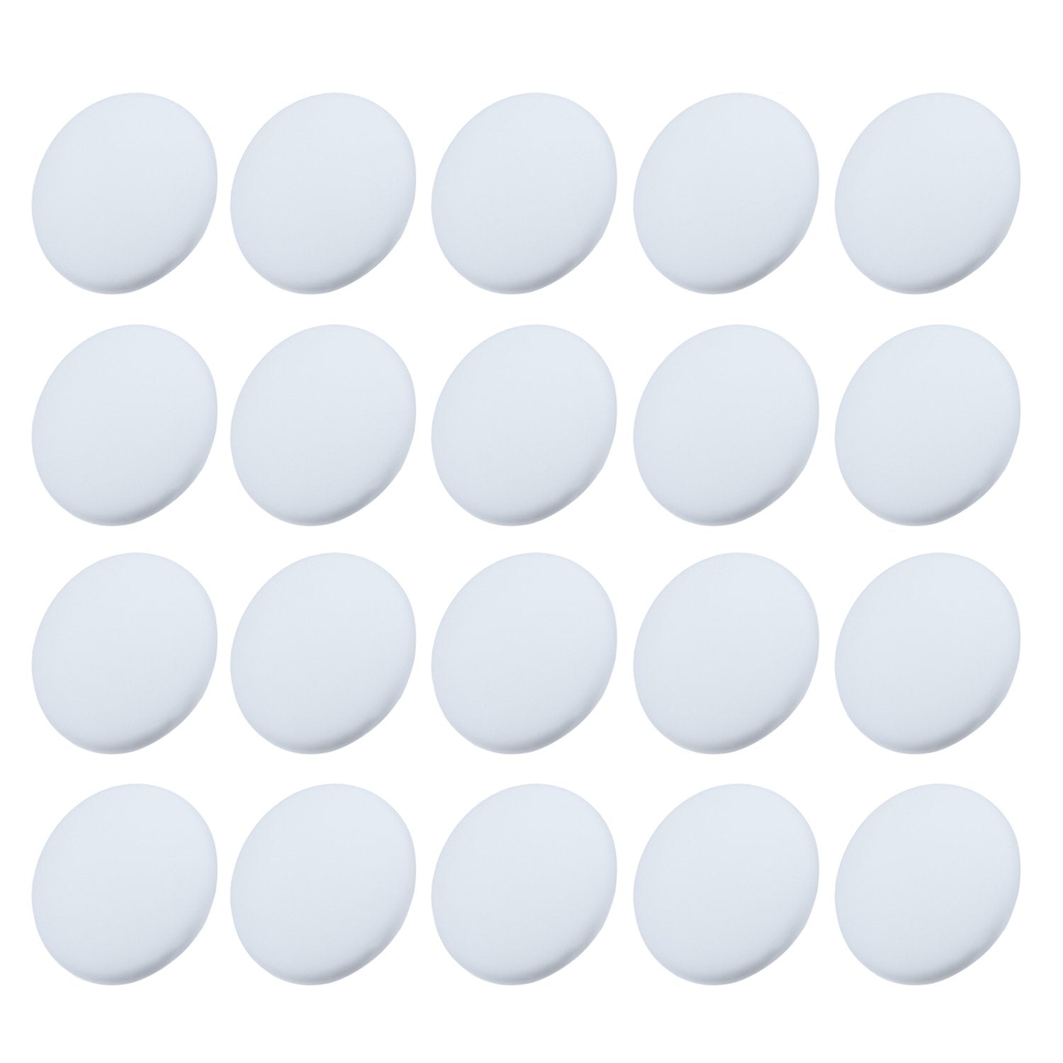 Outus 20 Pieces Door Knob Wall Protectors Wall Guards Stoppers Door Handle Bumper Self Adhesive Round Rubber Stop, White