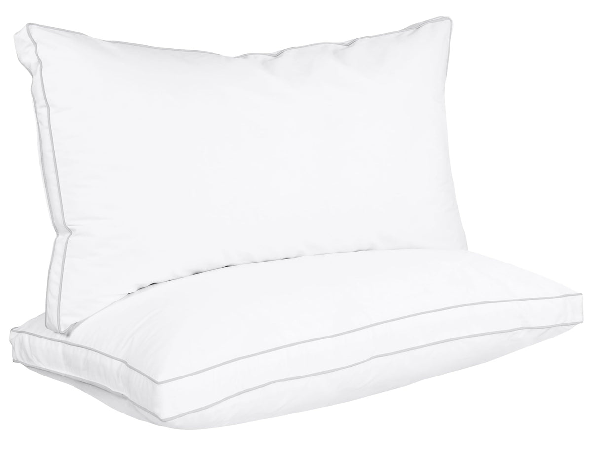 Utopia Bedding Bed Pillows For Sleeping King Size (White), Set Of 2, Cooling Hotel Quality, Gusseted Pillow For Back, Stomach Or